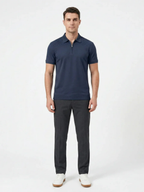 Men’s Short Sleeve Zip Polo Shirt