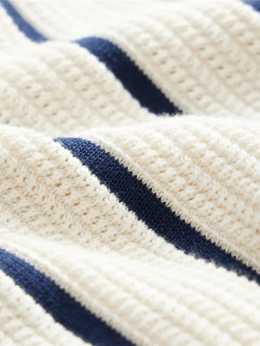 Men’s Striped Knit Polo Shirt – Short Sleeve Button-Down