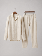 Men’s Summer Shirt and Trousers Set – Relaxed Coordinated Design