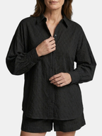 Women’s Broderie Stripe Shirt and Shorts Set