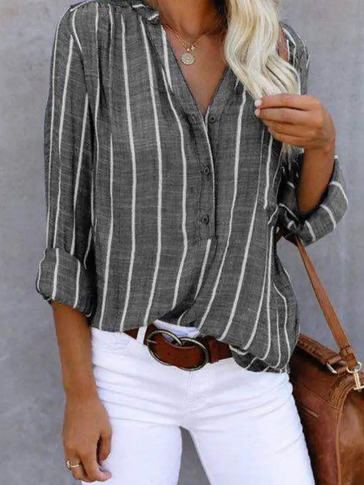Women’s Striped Relaxed Fit Blouse