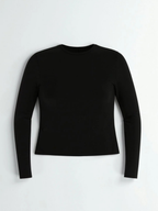Women’s Long Sleeve Fitted Crop Top