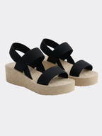 Women’s Platform Thong Sandals with Elastic Back Strap