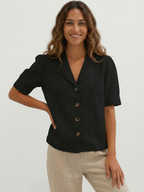 Women’s Short Sleeve T-Shirt with Front Opening