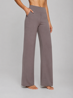 Women’s Stretch Straight-Leg Trousers – High-Waist Fit