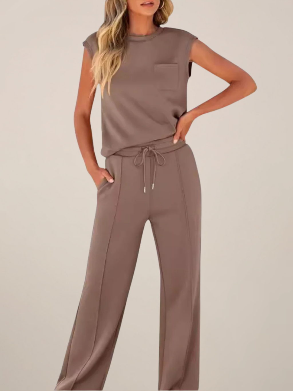 Women’s Two-Piece Summer Co-Ord Set – Relaxed Fit