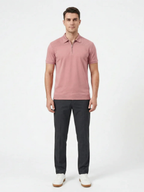 Men’s Short Sleeve Zip Polo Shirt
