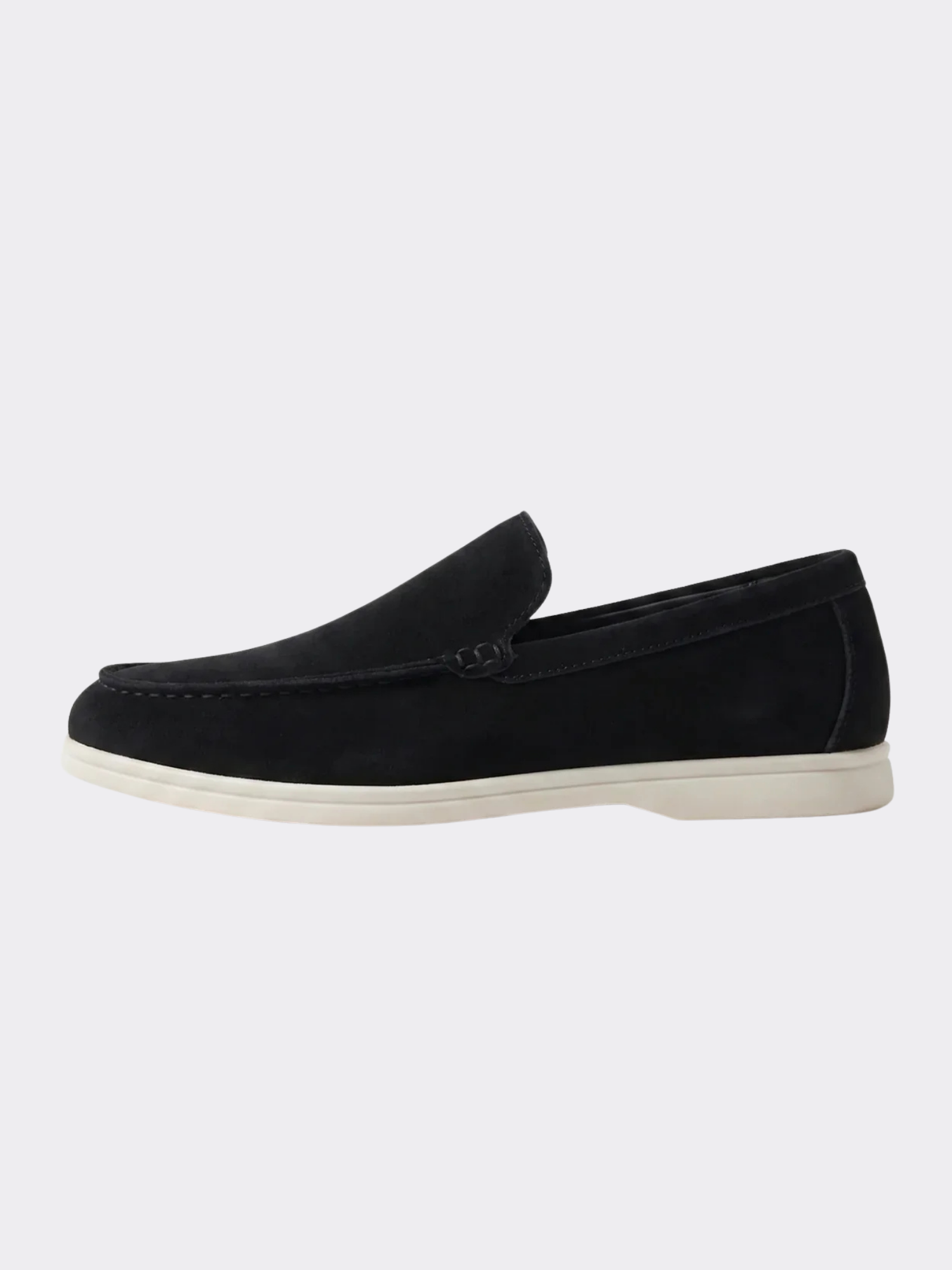Men’s Slip-On Loafers with Rounded Toe