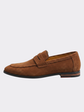Men’s Slip-On Penny Loafers with Moc Toe