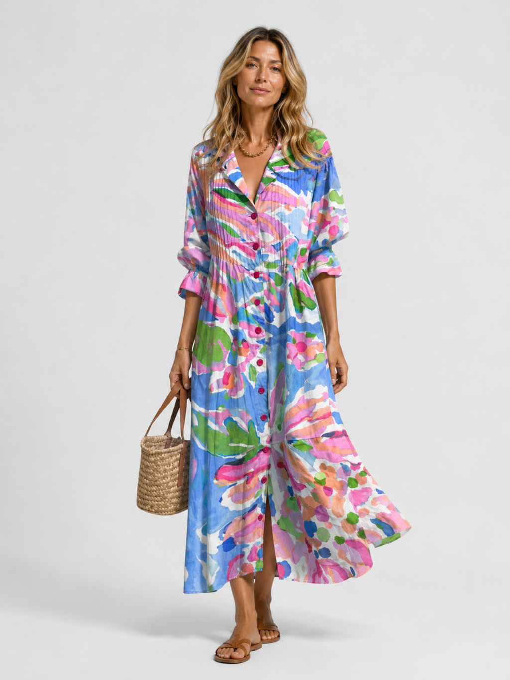 Printed Shirt Dress – Relaxed Elegance for Everyday Moments