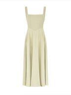 Women's Square Neck Sleeveless Maxi Dress