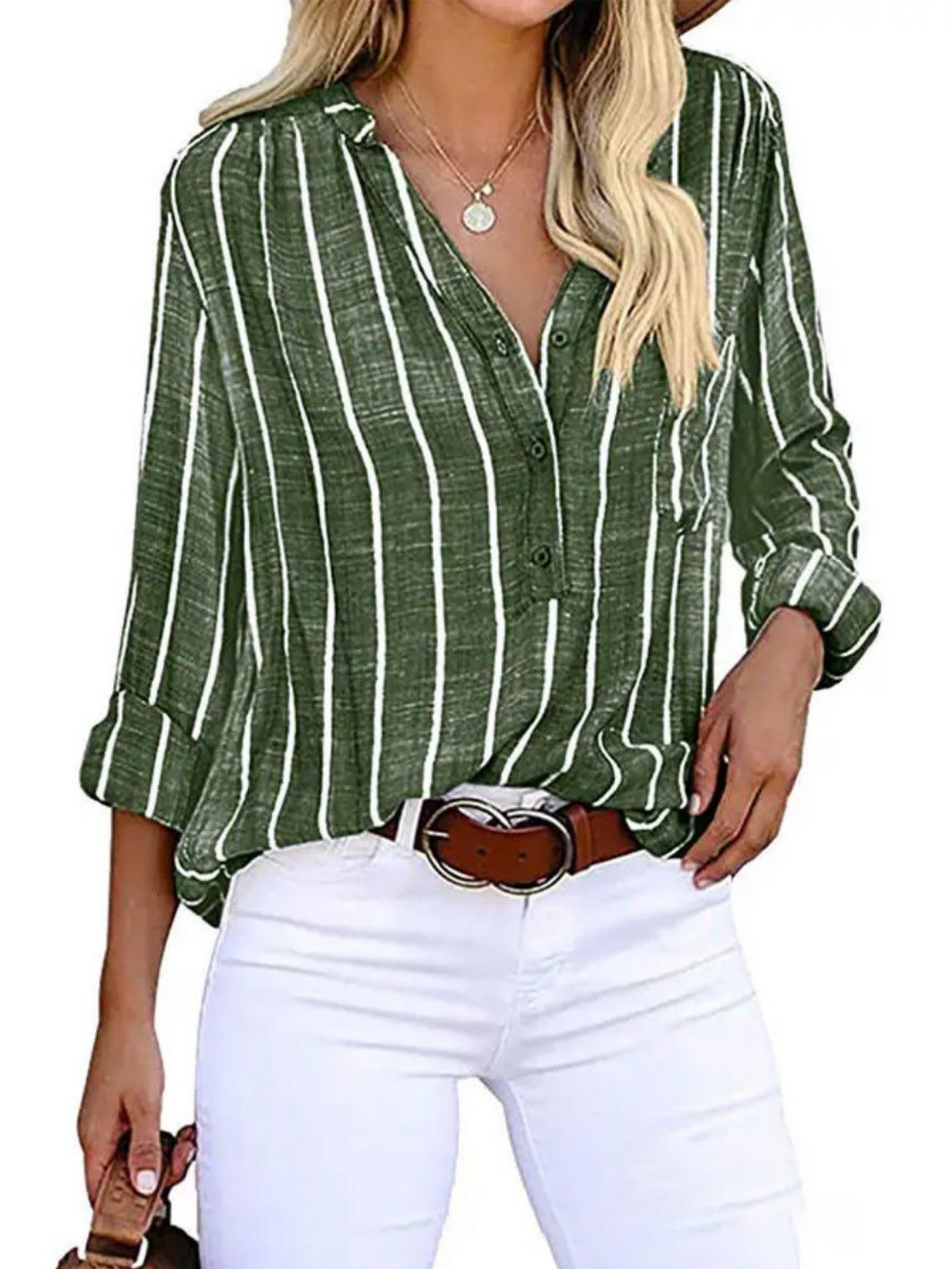 Women’s Striped Relaxed Fit Blouse