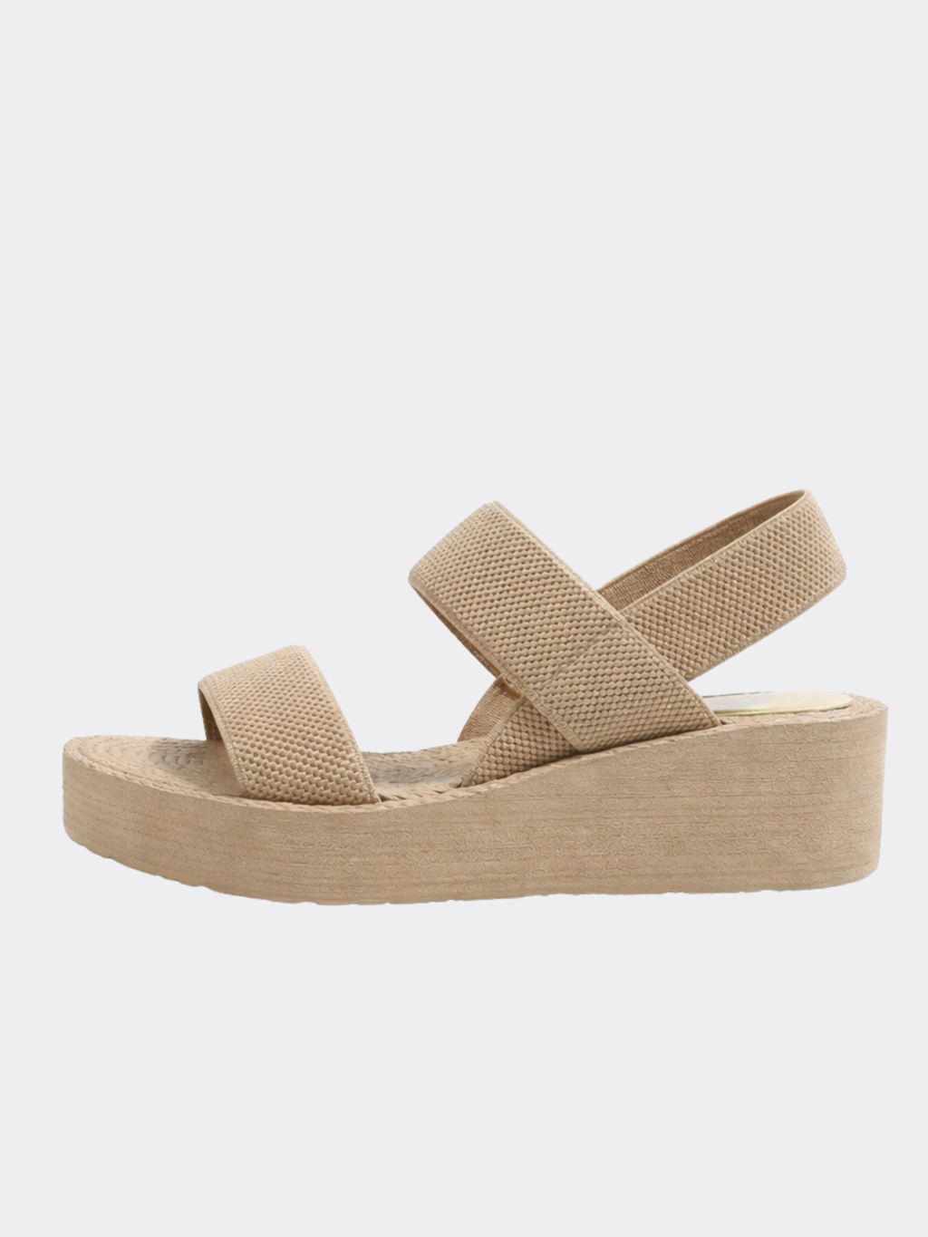 Women’s Platform Thong Sandals with Elastic Back Strap