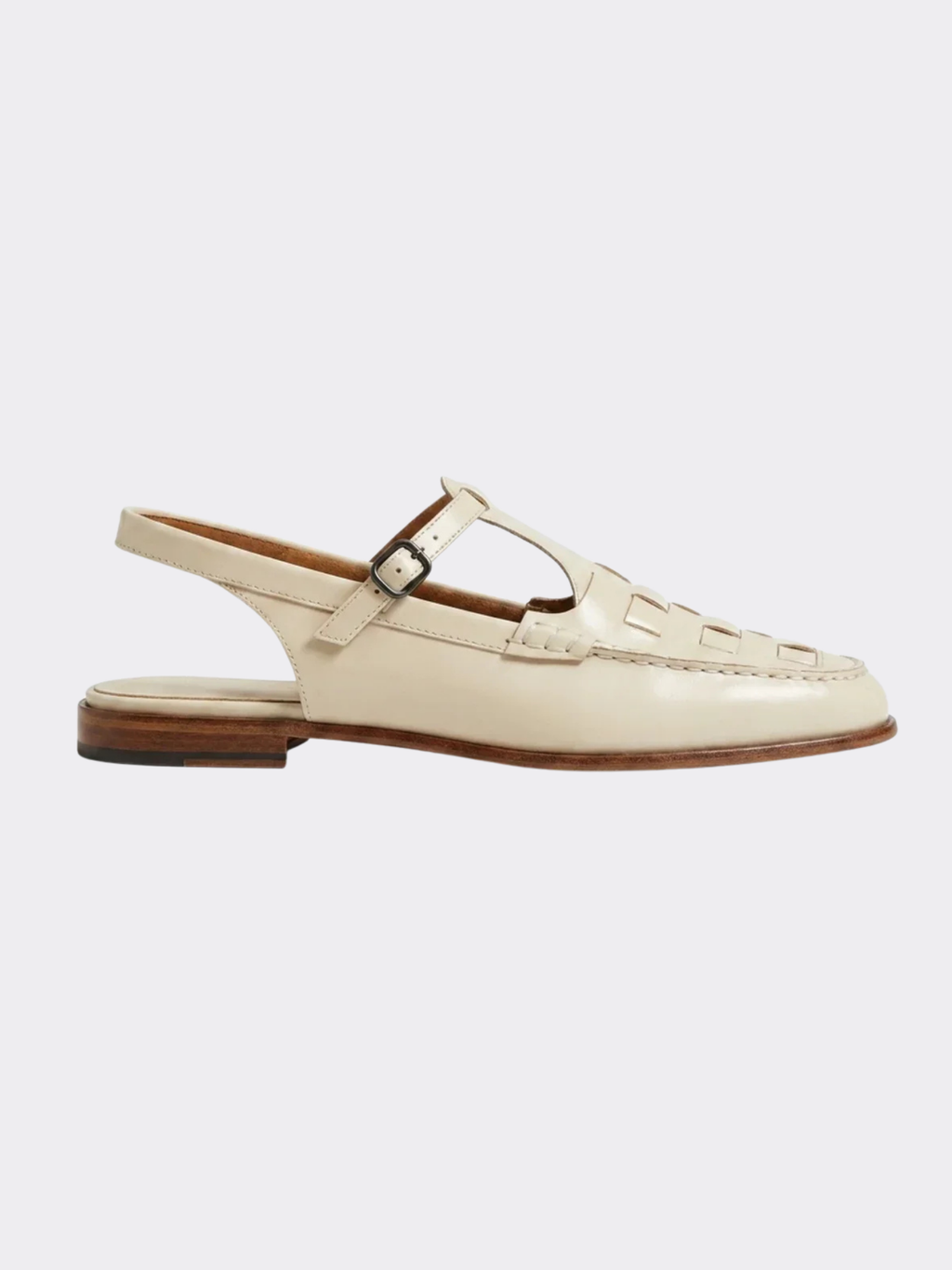 Women’s Slingback Flat Sandals with Buckle Strap