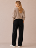 Women’s Straight-Leg Sweatpants – Mid-Rise, Full Length, Drawstring Waist, Relaxed Fit