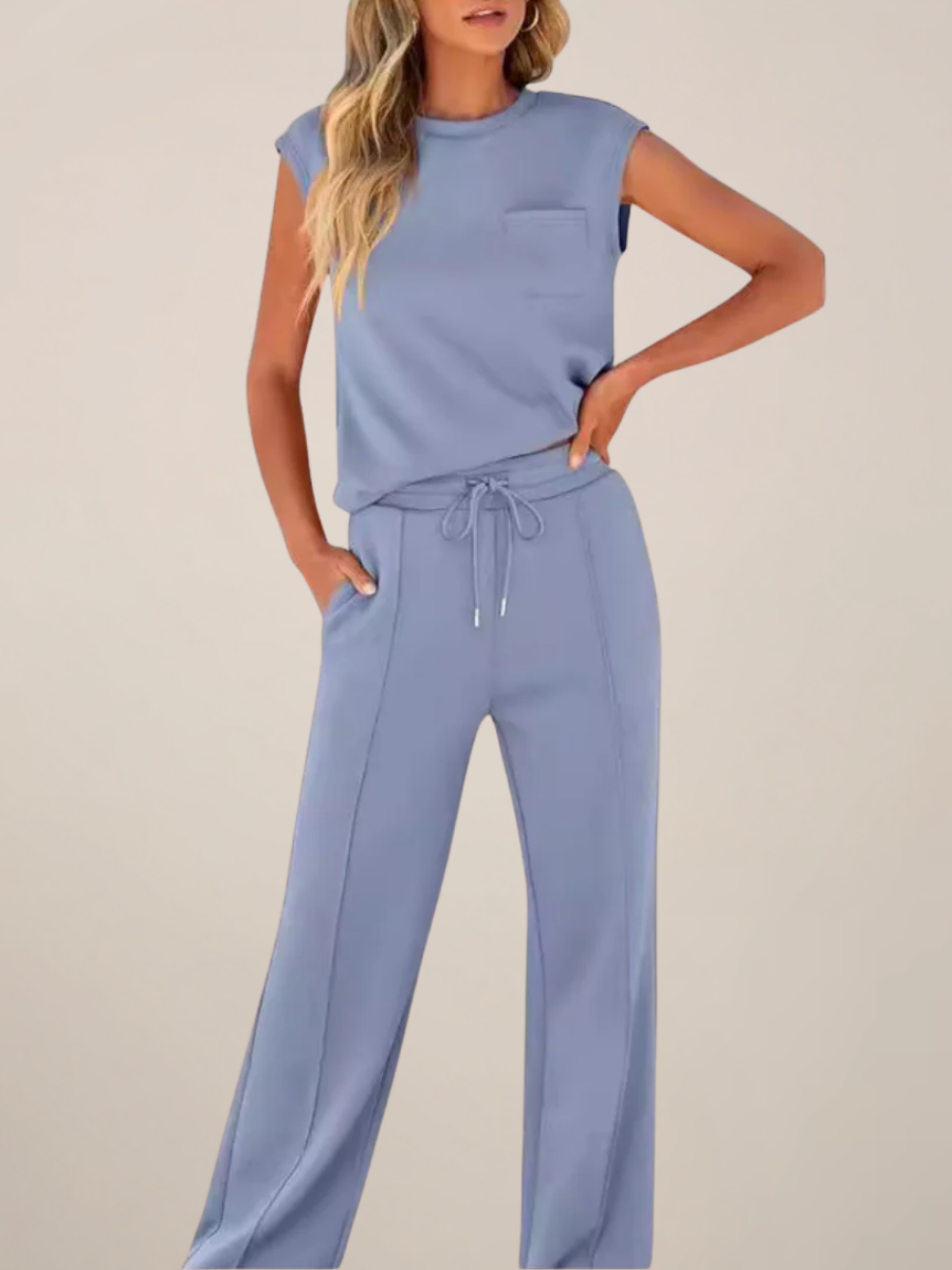 Women’s Two-Piece Summer Co-Ord Set – Relaxed Fit