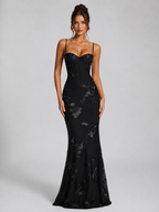 Floral Corset Maxi Dress – Timeless Feminine Elegance