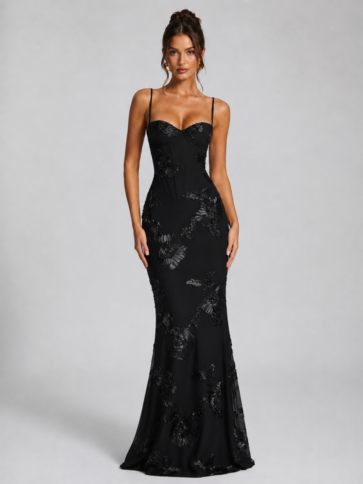 Floral Corset Maxi Dress – Timeless Feminine Elegance