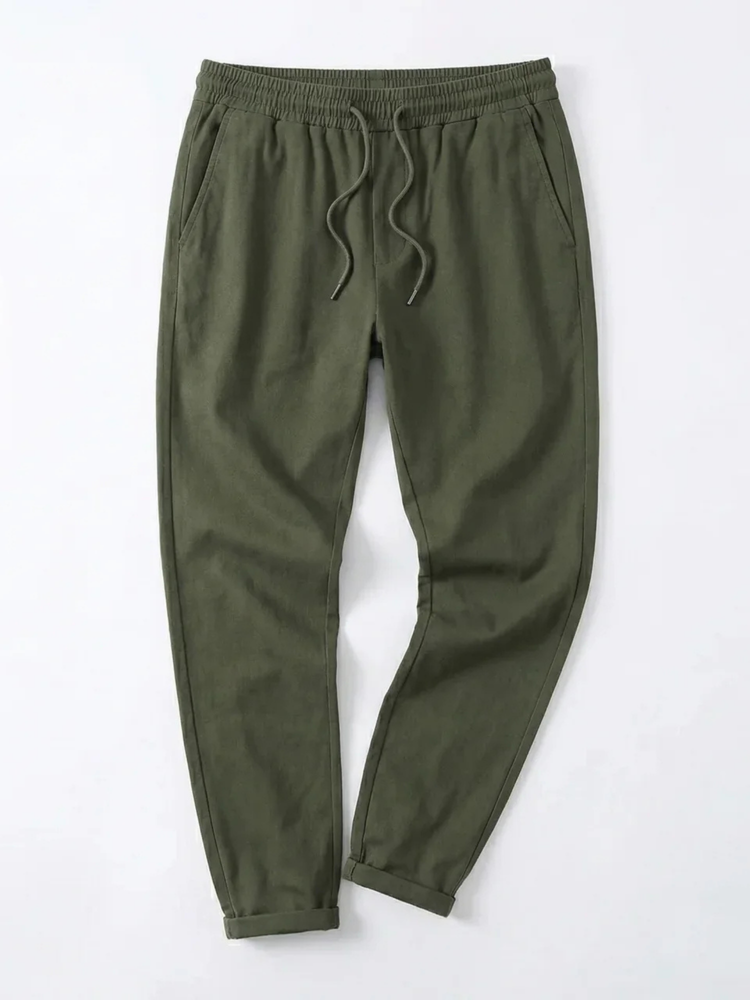 Men's Drawstring Tapered Trousers