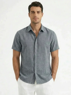Men’s Short Sleeve Button-Front Shirt