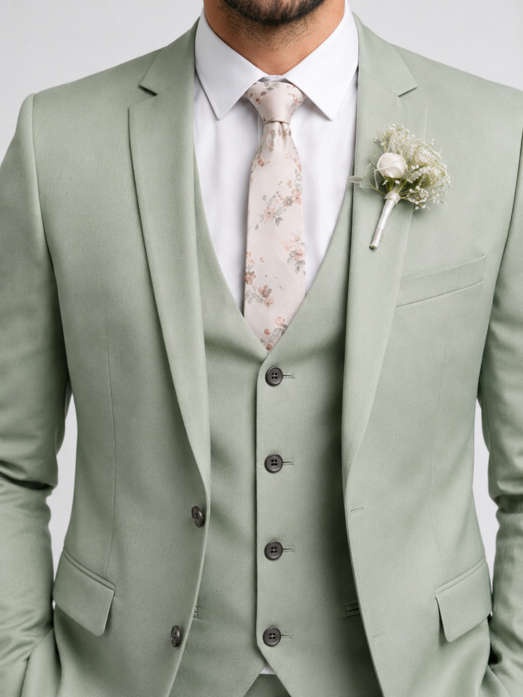 Men’s Slim Fit 3 Piece Suit Set – Formal Occasion Wear