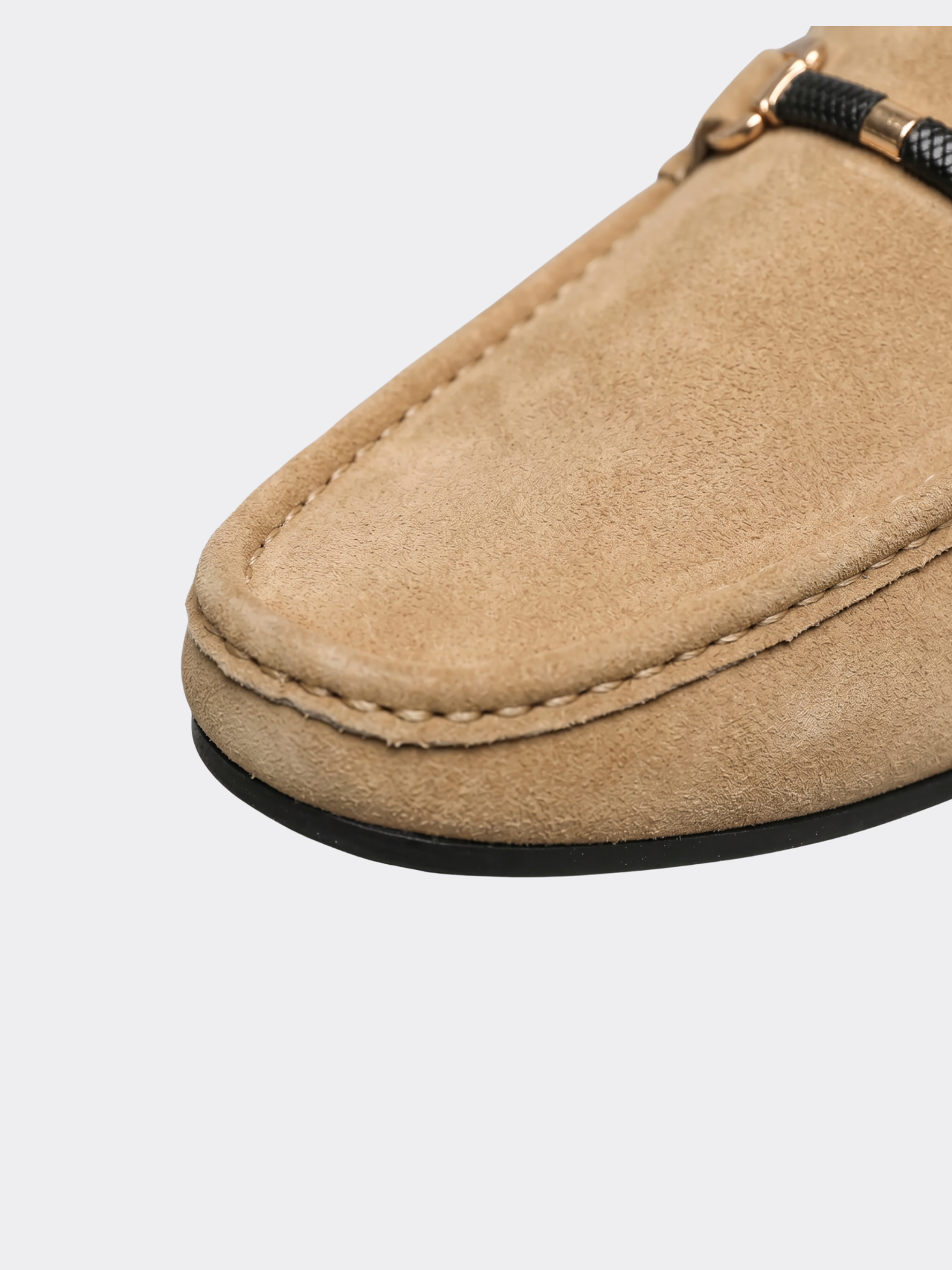 Men’s Slip-On Loafers with Metal Bit Detail