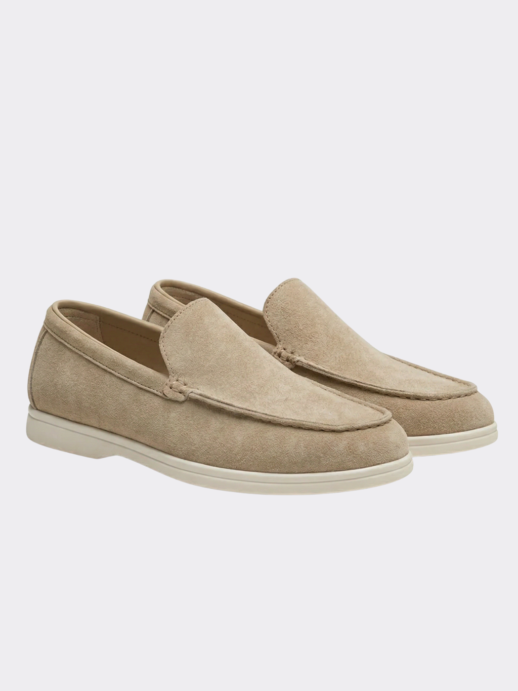 Men’s Slip-On Loafers with Rounded Toe