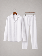 Men’s Summer Shirt and Trousers Set – Relaxed Coordinated Design