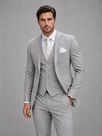 Men’s Three-Piece Suit Set – Tailored Blazer, Waistcoat & Trousers