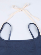Women’s Contrast-Trim Two-Piece Camisole Top