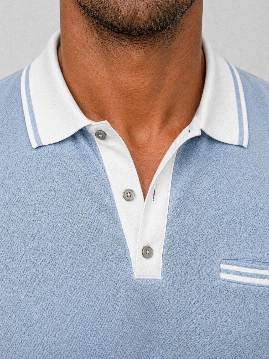 Men’s Long Sleeve Polo Shirt – Structured Smart Casual Design