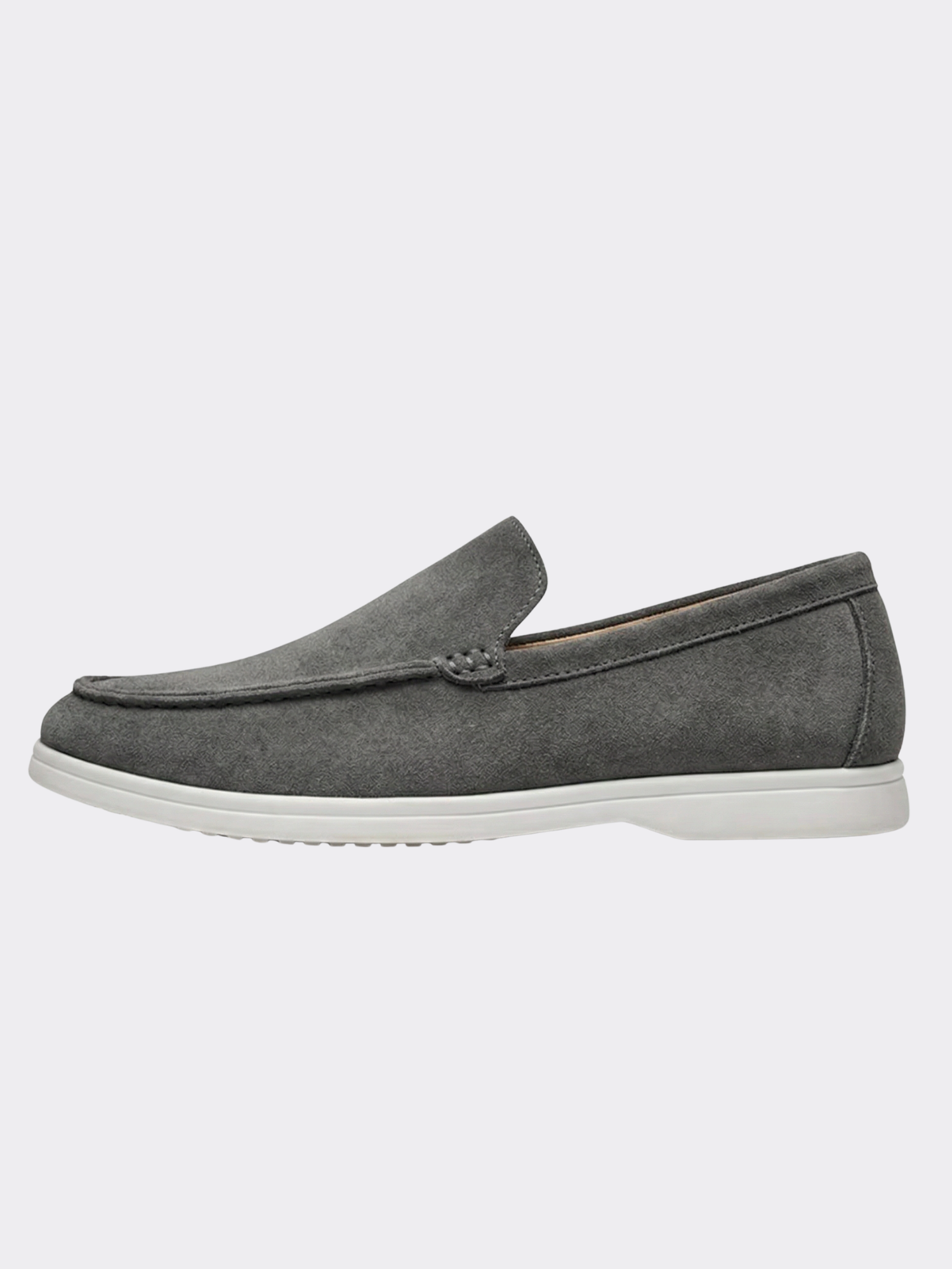 Men’s Slip-On Loafers with Rounded Toe
