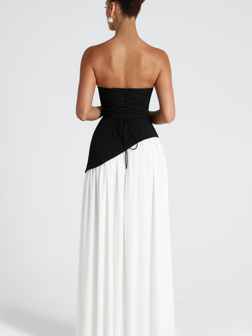 Women's Plunging Neck Velvet Maxi Dress with Side Slit