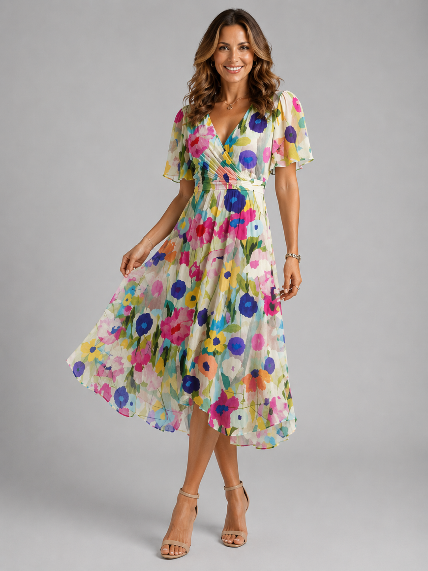 V-Neck Summer Dress – Effortless Flow & Feminine Comfort