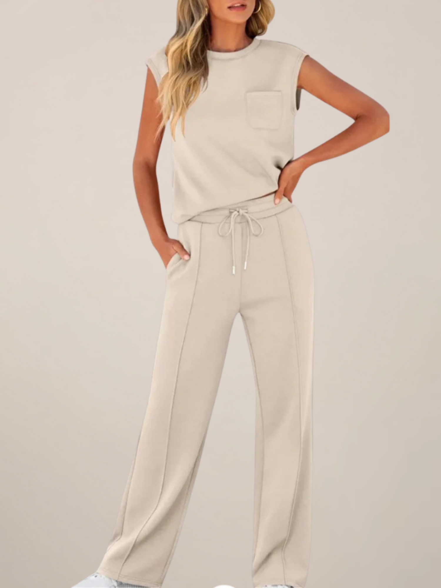 Women’s Two-Piece Summer Co-Ord Set – Relaxed Fit
