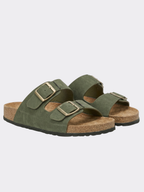 Women’s Two Strap Buckle Slide Sandals
