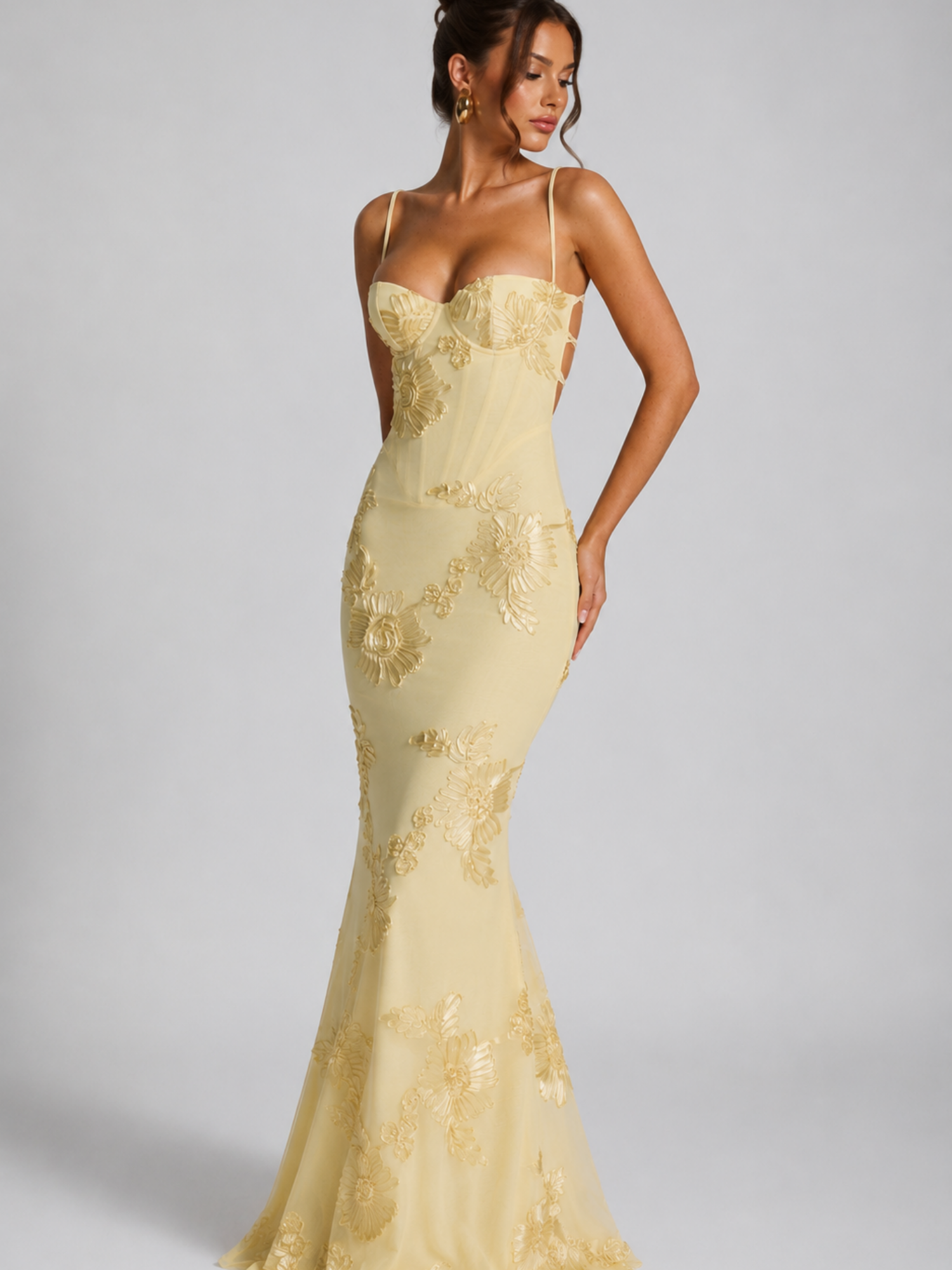 Floral Corset Maxi Dress – Timeless Feminine Elegance