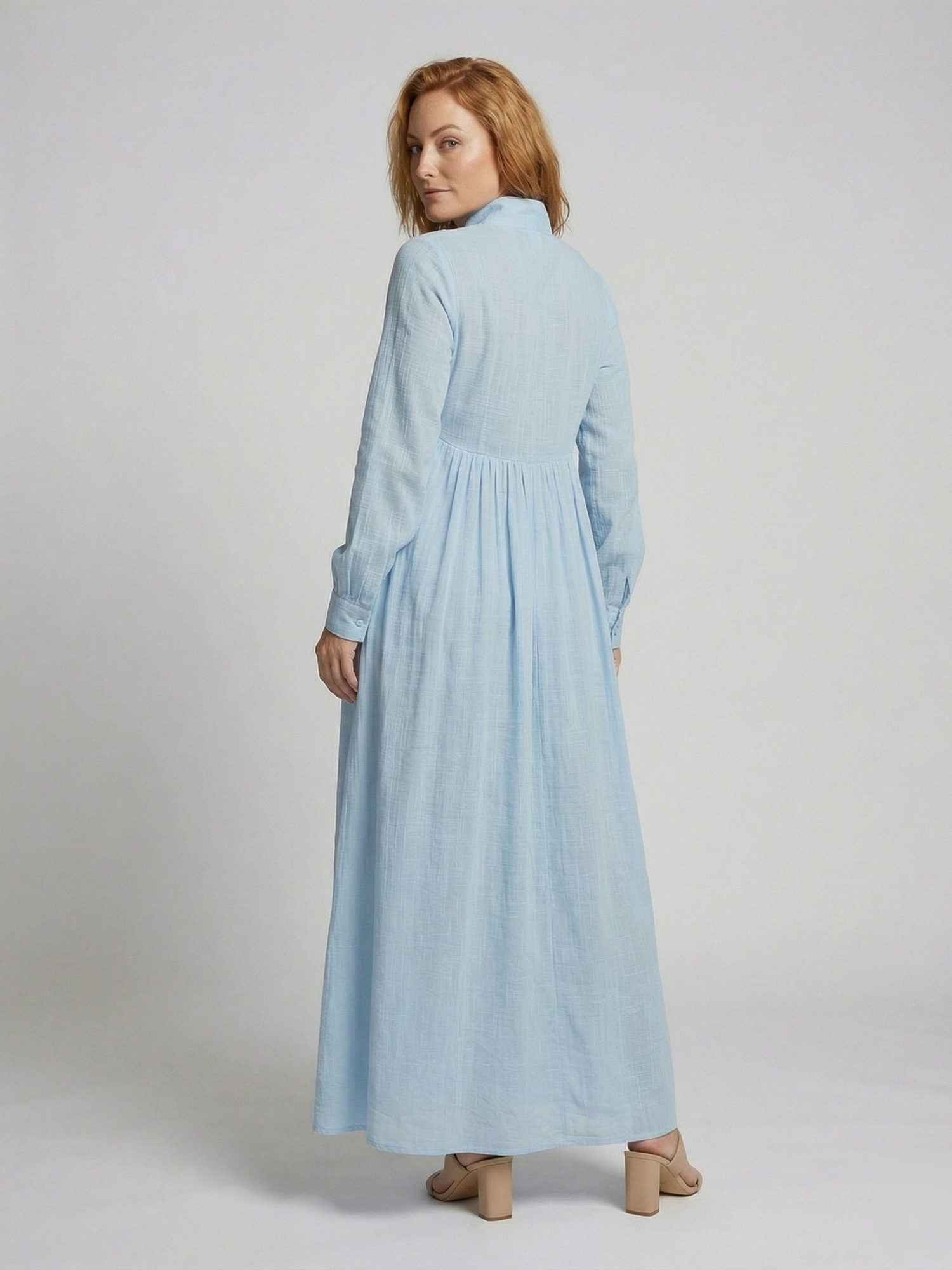 Lightweight Maxi Shirt Dress – Effortless Flow & Everyday Comfort