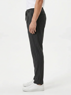 Men's Drawstring Straight-Leg Trousers