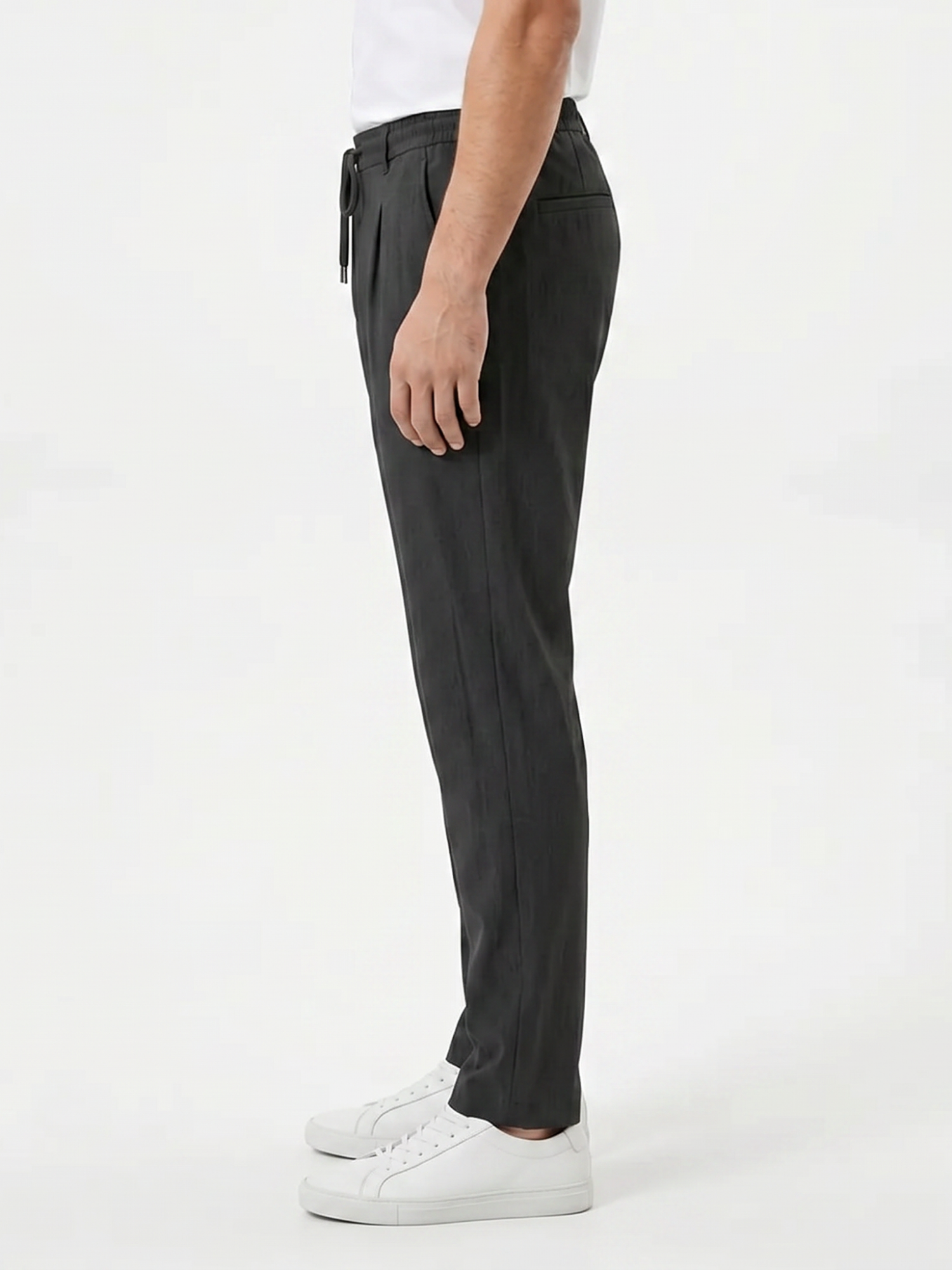 Men's Drawstring Straight-Leg Trousers