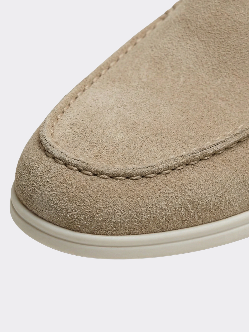 Men’s Slip-On Loafers with Rounded Toe
