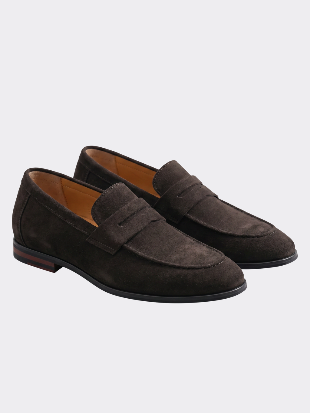 Men’s Slip-On Penny Loafers with Moc Toe