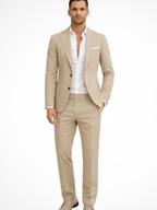 Men’s Tailored Two-Piece Suit – Slim Fit Formal Set