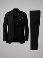 Men’s Three-Piece Suit Set – Tailored Blazer, Waistcoat & Trousers