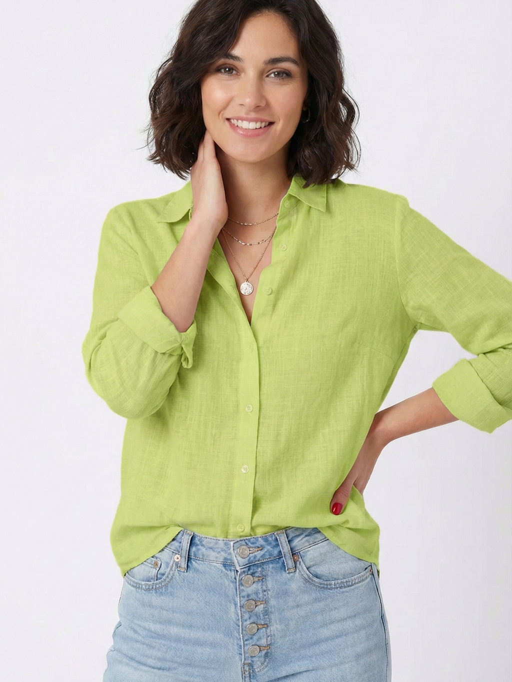 Women’s Button-Front Blouse