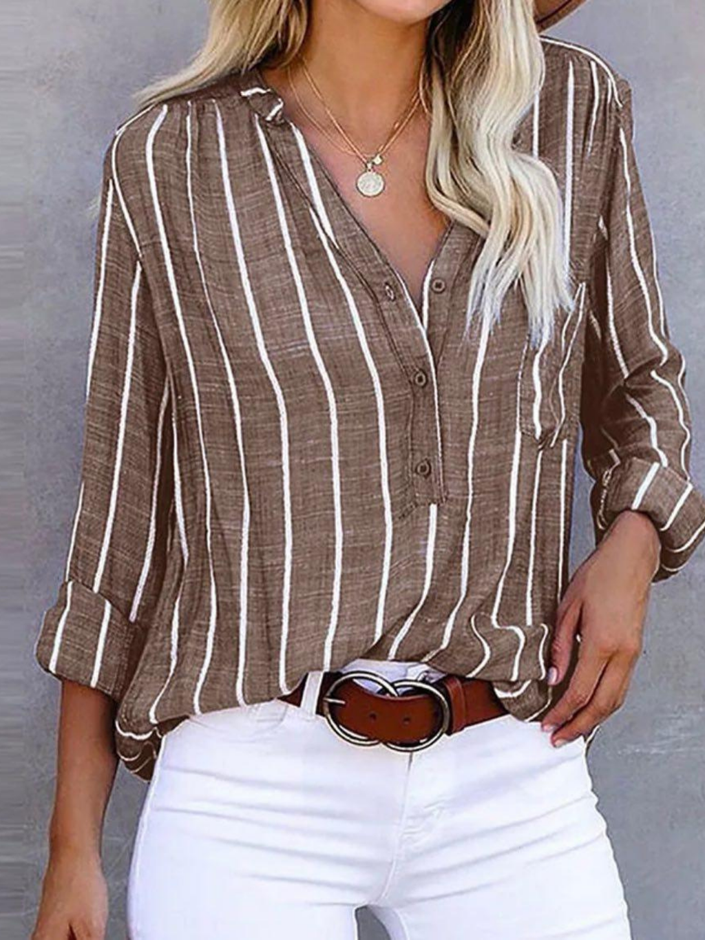 Women’s Striped Relaxed Fit Blouse