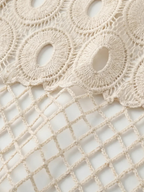 Women's Open Knit Crochet Top