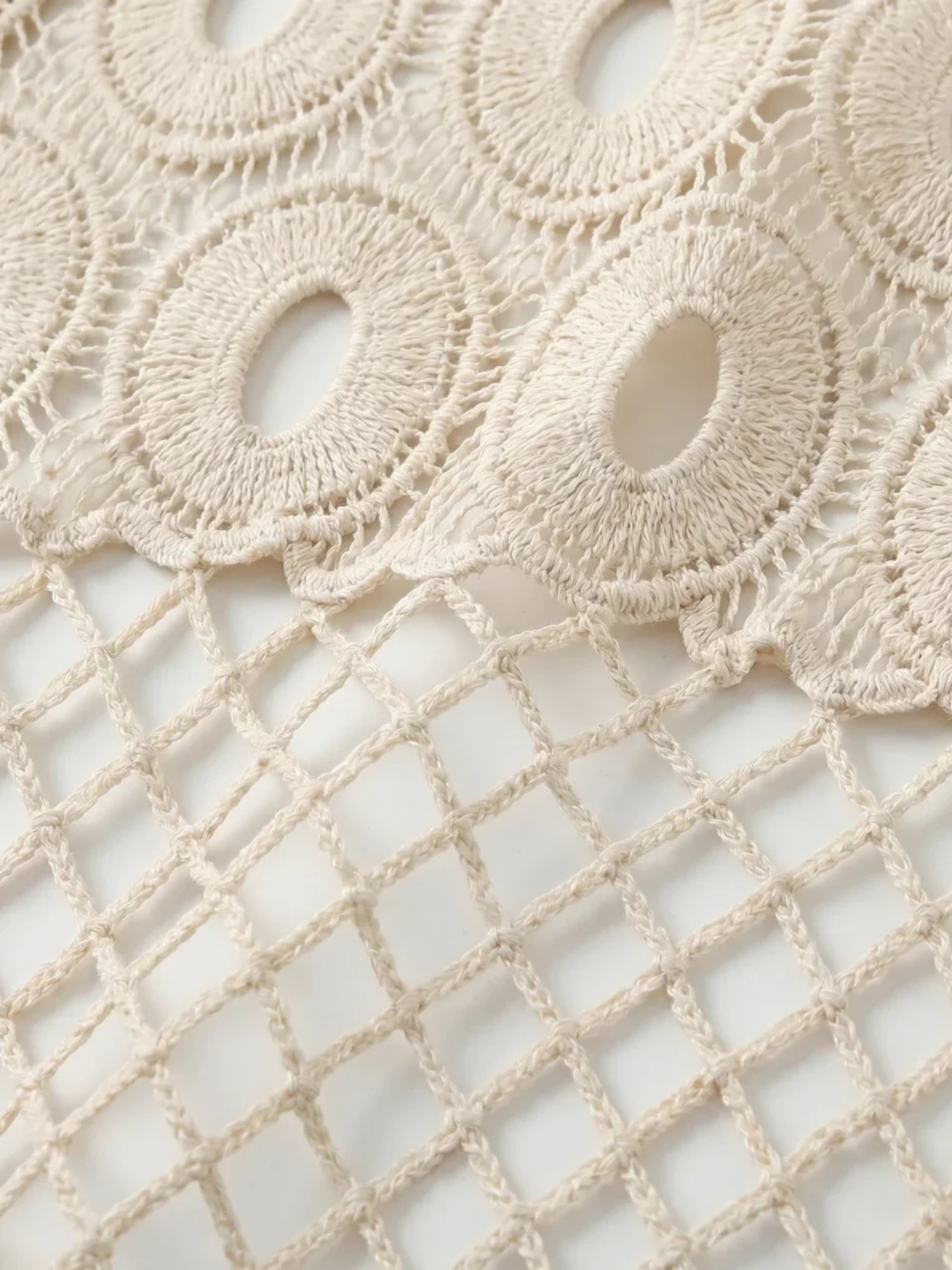 Women's Open Knit Crochet Top