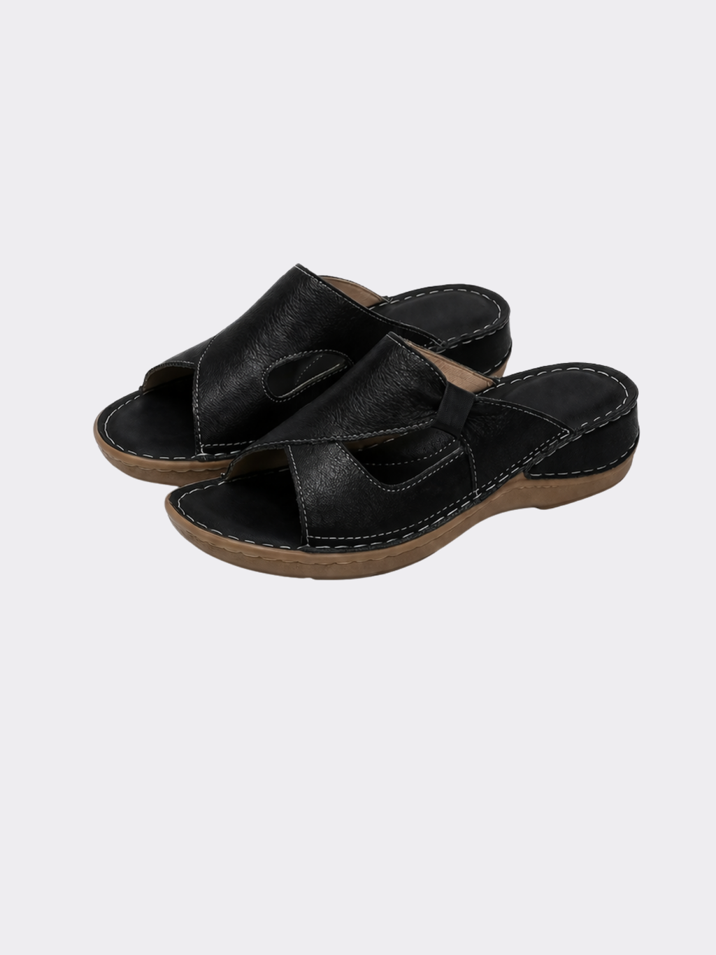Women’s Open Toe Slip-On Heeled Sandals
