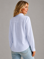 Women’s Ruffle Button-Up Blouse – Refined Everyday Design